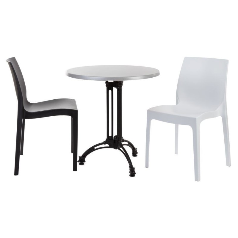 Base de mesa EIFFEL NEW, aluminio, 3 pies, negra, altura 70 cms
