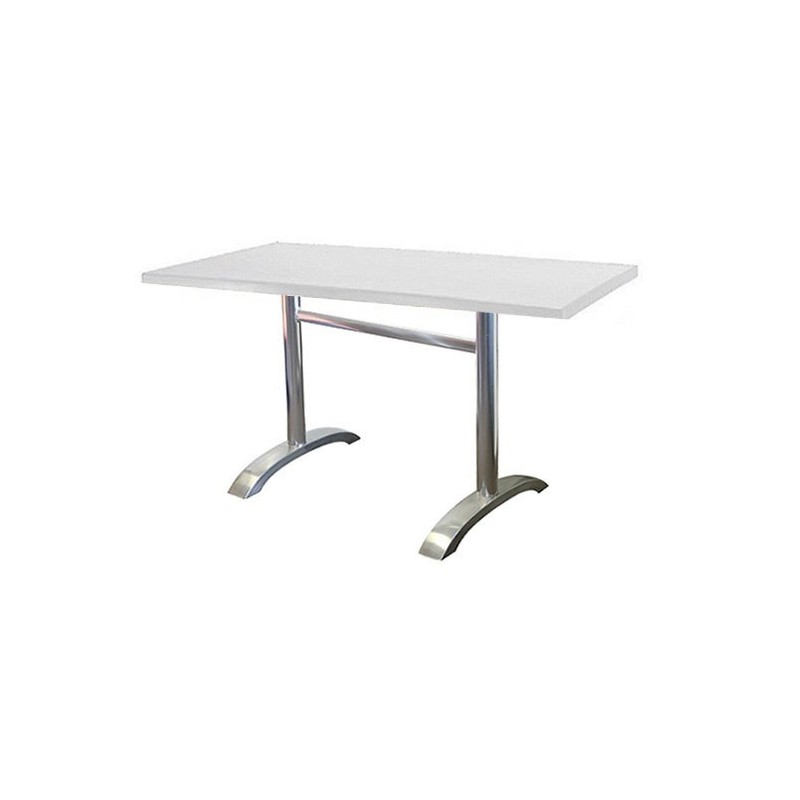 Mesa MILAN, aluminio, tapa 120 x 80 cms. Color a elegir.