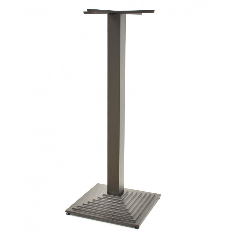 Mesa ELBA, alta, negra, base de 110 cms y tapa de 70 cms. Color a elegir.