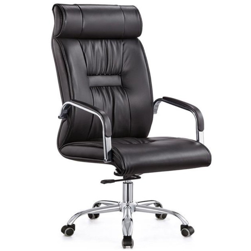 Sillón de oficina FLANDES, alto, gas, basculante, similpiel negra
